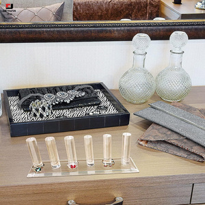 Présentoir à bijoux en acrylique, <span class=keywords><strong>support</strong></span> de bandeau, étagère, <span class=keywords><strong>tube</strong></span> cylindrique en acrylique, <span class=keywords><strong>support</strong></span> de bandeau - Product Image 6
