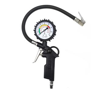 Pistola per Gonfiaggio Pneumatici con Manometro Analogico e Attacco Rapido per Biciclette - Product Image 1