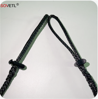 Corde UHMWPE de 5 mm, longueur 1,1 m/1,5 m, résistante à l'abrasion, double boucle, super résistante, avec anse