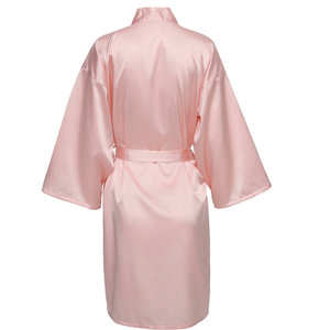 Custom Logo <strong>Women</strong> Faux Silk Satin Pajamas Spring Summer Quick <strong>Dry</strong> Sexy Short Sleeve Dress <strong>Women</strong> Oversize Sleepwear Night <strong>Robe</strong> - Product Image 5