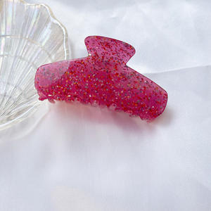 Nouvelles grandes pinces à cheveux tendance, simples, brillantes, en acrylique, avec paillettes, en acétate, grandes pinces à cheveux scintillantes - Product Image 4