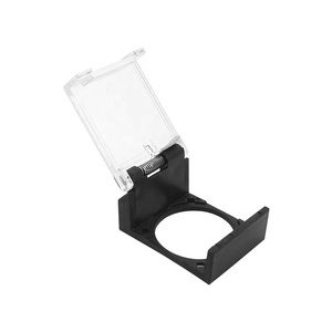Fabricación <span class=keywords><strong>BENLEE</strong></span>, 16MM, interruptor de botón impermeable transparente de plástico, cubierta protectora de reinicio automático cuadrado de cabeza alta - Product Image 3