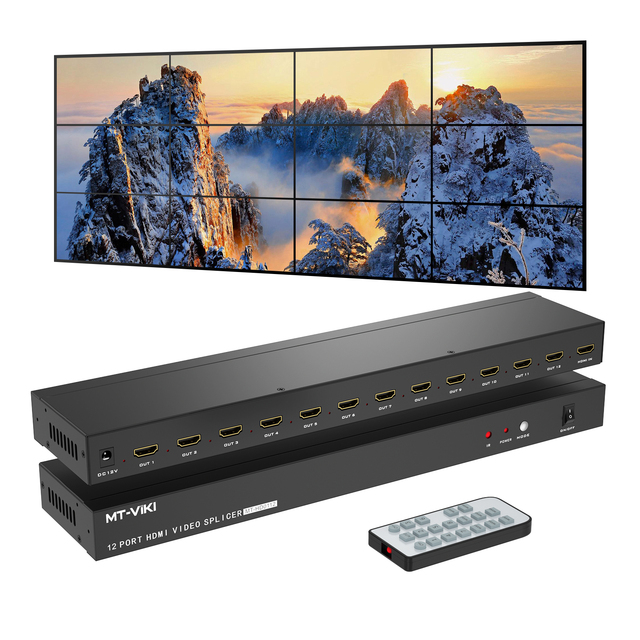 1080P HD HDMI Video Wall Controller 3x4 1 in 12 Out Splicer, MT-VIKI Available 2x2 3x3 3x4