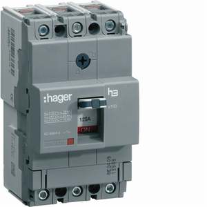 HNA025H Personalizzabile con interruttore automatico scatolato Hagers H3 x160 TM 3P 40kA 25A - Product Image 1
