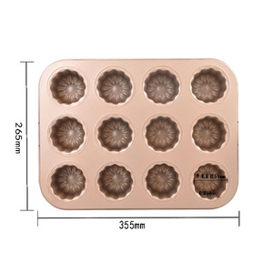 Cross Border Créole 12 avec un verre de cloches d'ange Moule à gâteau antiadhésif Moule à gâteau à dessert français - Product Image 6