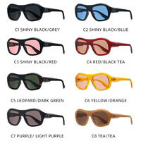 Lunettes de soleil Yiwu en gros, monture PC, verres UV400, nouvelle collection 2026, surdimensionnées, style Y2K futuriste, pour femmes et hommes