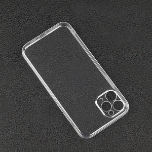 Borde recto de silicona claro Tpu estuche para teléfono suave para Iphone X Xr Xs Max 11 Pro Max para Iphone 12 pro Max - Product Image 1