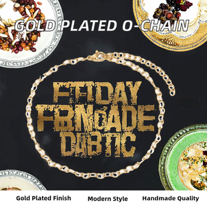 Personalized O chain Thick Chain Stainless Steel 18K <b>Gold</b> Plated Handmade Heavy Industry Trendy Party <b>Bracelet</b> - Product Image 2