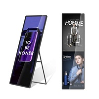 Kiosque publicitaire numérique 68'' avec lecteur multimédia, système d'exploitation Android, 2 Go de RAM, 16 Go de stockage, sur pied pour utilisation en magasin de détail en intérieur