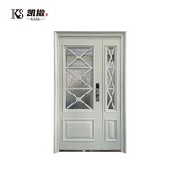 Porte d'entrée principale extérieure moderne en aluminium, design anti-effraction, isolation thermique, porte de sécurité en aluminium