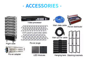 Schermo adesivo pubblicitario commerciale <span class=keywords><strong>Video</strong></span> a parete con Display a Led personalizzato con schermo a sfondo per eventi in fase di visualizzazione LED P5 3.7 - Product Image 2