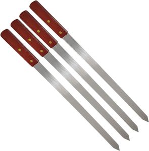 Thịt nướng đồ dùng thép không gỉ thịt ngã ba thêm dài phẳng Kebab xiên cho BBQ nướng - Product Image 1