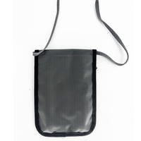 Porte-passeport de voyage anti-RFID, portefeuille de cou avec blocage RFID, pochette de cou sécurisée pour passeport pour hommes et femmes
