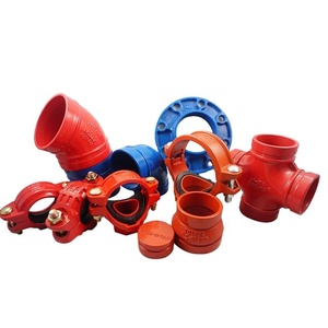 Cho UL FM chứng nhận Màu Đỏ rãnh TEE khuỷu tay Công Đoàn chữa cháy phun nước giảm tốc chéo linh hoạt khớp nối miễn phí Mẫu Sơn phụ kiện đường ống - Product Image 1
