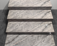 Tout nouveau carrelage en marbre escalier antibactérien étanche résistant au feu caractéristiques pour immeubles de bureaux hôpitaux Villas