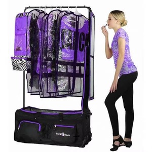 Sac de danse BSCI avec porte-vêtements, sac de voyage à roulettes pour costumes, bagages verticaux à roulettes pour la danse - Product Image 4