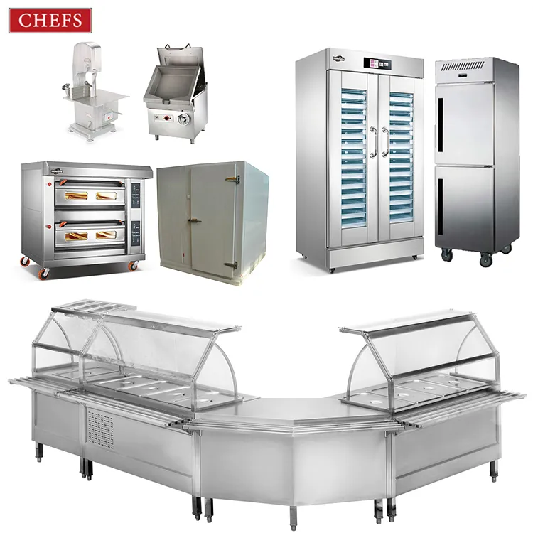 CHEFS commercial heavy duty hotel kitchen equipment restaurant stainless steel kitchen equipment for restaurant