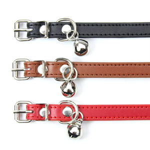 <span class=keywords><strong>Collar</strong></span> de Cuero para Gatos con Campana, Diseño Ajustable de Primera Calidad y Múltiples Opciones de Color, Venta al Por Mayor - Product Image 4