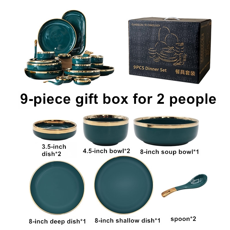 Set da 9 pezzi per 2 persone