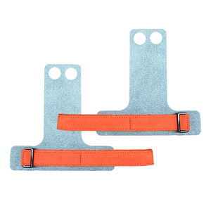 अनुकूलन योग्य 2-छेद चमड़े के जिमनास्टिक्स हाथ ग्रिप्स रक्षक कलाई पट्टी क्रॉसफिट वेटलिफ्टिंग जिम व्यायाम घुटने की मालिश - Product Image 3