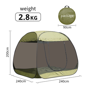Tenda da campeggio esterna automatica con zanzariera soluzione per dormire comoda e tranquilla per escursioni in famiglia - Product Image 6