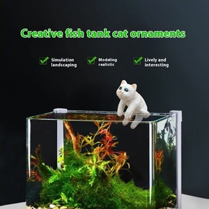 水槽キティオーナメントランピンRpyx-0024リアルなモデリングキティオーナメント水槽かわいい工芸品オーナメント - Product Image 2