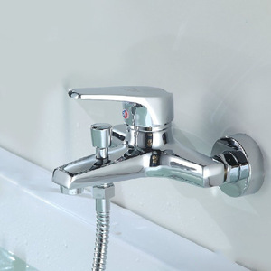 Robinet de douche mural en cuivre, monocommande, avec cartouche céramique polie, pour ensemble de douche de salle de bain moderne - Product Image 3