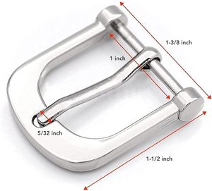 CRAFTMEMORE Hebillas de metal de una sola punta para cinturón, accesorios para artesanía en cuero, SC, color Gunmetal - Product Image 5