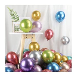 Décoration <span class=keywords><strong>de</strong></span> fête <span class=keywords><strong>de</strong></span> 10 pouces hélium qualité Latex métal <span class=keywords><strong>couleur</strong></span> chrome ballons métalliques - Product Image 3