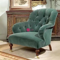 Fauteuil de luxe Yicheng American Tiger, style rétro, en velours français, idéal pour la maison et l'espace de travail