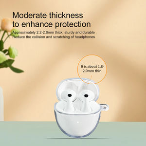 Funda transparente de TPU para auriculares <span class=keywords><strong>HUAWEI</strong></span> <span class=keywords><strong>FreeBuds</strong></span> 6, funda de silicona suave para auriculares, similar a <span class=keywords><strong>AirPods</strong></span> - Product Image 4