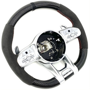 <span class=keywords><strong>Volant</strong></span> en fibre de carbone pour Mercedes Benz Classe A/E/C/S/G, GLC260, GLE, CLS, GT, AMG – Service de personnalisation pour le passage du modèle ancien au nouveau - Product Image 4