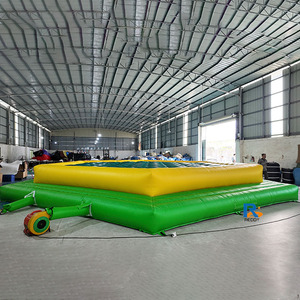 Castillo Inflable Gigante Verde <span class=keywords><strong>de</strong></span> PVC Fácil <span class=keywords><strong>de</strong></span> Instalar, Cancha <span class=keywords><strong>de</strong></span> Fútbol Personalizable para <span class=keywords><strong>Alquiler</strong></span> en Parques Infantiles - Product Image 2