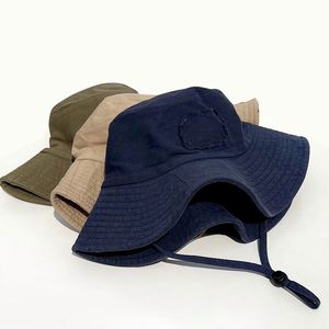 Manufacturer Custom Spring Summer <b>Large</b> Brim Sun Protection Climbing <b>Hat</b> Windproof Rope <b>Bucket</b> <b>Hat</b> Fisherman Surf <b>Hat</b> - Product Image 4