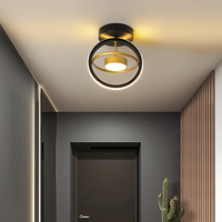 Plafonnier LED simple pour couloir, allée, porche, maison, en fer forgé créatif, pour vestiaire et escalier, vente en gros d'articles d'ameublement