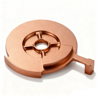 Disipador de Calor de Cobre para Servidores y Teléfonos Móviles 5G, Soportes Internos, Certificación ISO9001, Fabricación por Electroerosión por Hilo (EDM)