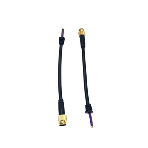Conectores Circulares M12 Personalizados da Fábrica YZCONN, Conector Fêmea de 2 Pinos, Fiação e Cabos Coaxiais - Product Image 3