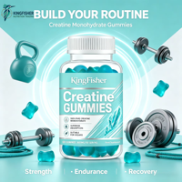 Approvisionnement en gros : Gommes de créatine monohydrate 3000 mg pour la croissance musculaire, le soutien des performances, complément alimentaire, marque privée