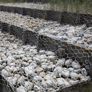 Galfan gabion Hộp giữ lại tường gabion giỏ cho ven biển kè cống giường bảo vệ 6x8cm Lưới 3x1x1m - Product Image 1