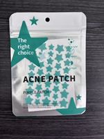 Patchs Hydrocolloïdes Étoile à Cinq Branches Colorés Anti-Acné, Autocollants Visage Anti-Poussière et Anti-Imperfections pour l'Élimination des Imperfections