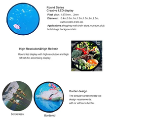 Pantalla LED Circular Táctil de Alta Definición con Sistema Android, Pantalla Publicitaria Interior 8K HDR 1000 Resistente al Agua, Precio de Fábrica - Product Image 6