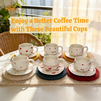 Taza de Cerámica Creativa y Sencilla para el Té de la Tarde, Taza de Café Fresca y Exquisita para el Desayuno, Platos para Tazas, Ecológica, Mantiene las Bebidas Frescas