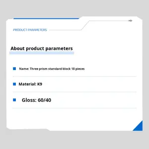 Ensemble de correction d'examen du strabisme ophtalmique, ensemble de lentilles à coin multi-angle, ensemble de blocs standard de 18 pièces, fabriqué à Nanyang, Henan - Product Image 3