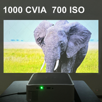 Mini Vidéoprojecteur Portable 4K Écran 300'' 1000 CVIA, Projecteur Android pour Home Cinéma