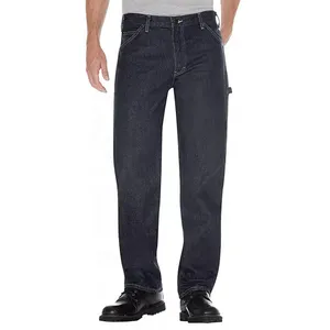 Vente chaude Personnalisé Travail Difficile Assez Jeans Pour Hommes 100% Coton Bleu Denim Hommes Jeans Charpentier