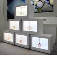 32-98 pouces intérieur 3D hologramme vidéo interactive holographique écran tactile boîte LCD Transparent Holobox vitrine vitrine