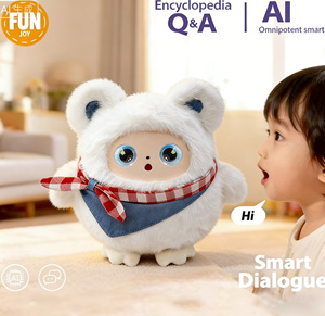 Hot Selling AI Smart Interactive PP Cotton Embroidered Plush Doll Panda Rabbit Capy <strong>Characters</strong> Birthday Companion <strong>Backpack</strong> - Product Image 1