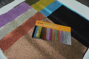 Material de PU de cuero con purpurina sintética ecológica para calzado superior, bolsa, Maleta, pasador, característica impermeable, versátil - Product Image 3
