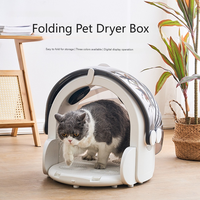 Vente flash : Sèche-cheveux automatique pliable pour animaux de compagnie, chats et chiens, 65L, charge silencieuse, température constante intelligente, protection contre la surchauffe