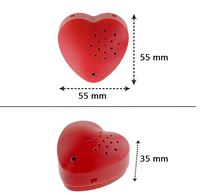 Enregistreurs vocaux numériques de 30 secondes Module de son enregistrable en forme de cœur personnalisé pour jouets en peluche